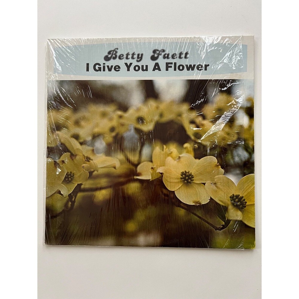 Betty Faett I Give You A Flower LP Shrink Self Release VG - Picture 1 of 7